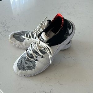 NIKE Free Tr Flyknit 3 Training Shoe In White/ White Black